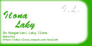 ilona laky business card